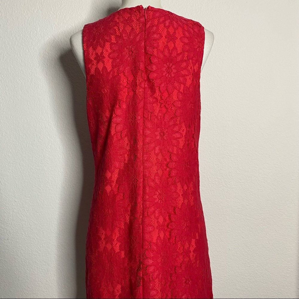CeCe Berry Pink Floral Lace Shift Dress - Picture 5 of 8